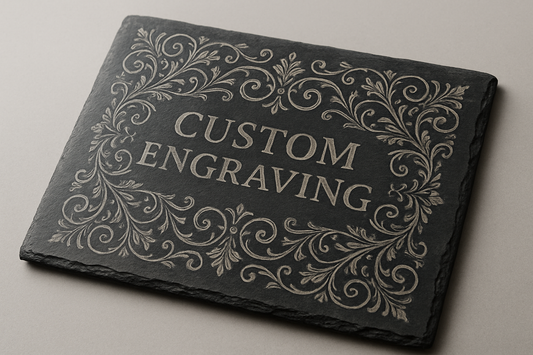 Schieferplatte Lasergraviert nach Wunsch